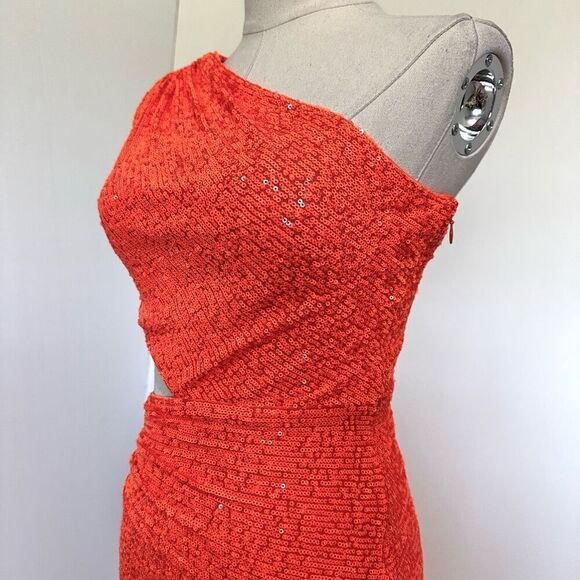 NWT Sho Side-Cutout Sequin Bodycon Dress Sz 2 Party Cocktail Prom Homecoming - Picture 5 of 10